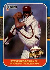 Steve Bedrosian #9 Baseball Cards 1987 Donruss Highlights Prices
