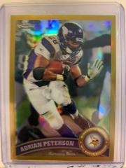 Adrian Peterson [Gold Refractor] #220 Football Cards 2011 Topps Chrome Prices