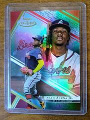 Ronald Acuna Jr. [Class 3 Red] #55 Baseball Cards 2021 Topps Gold Label Prices