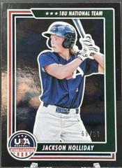 Jackson Holliday [Retail Longevity Holo Silver] #69 Baseball Cards 2022 Panini Stars & Stripes USA Prices