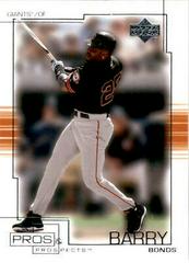 Barry Bonds #67 Baseball Cards 2001 Upper Deck Pros & Prospects Prices