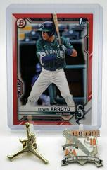 Edwin Arroyo [Red] #BD-74 Baseball Cards 2021 Bowman Draft Prices