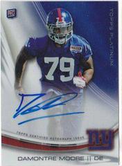 Damontre Moore [Frost Refractor] Football Cards 2013 Topps Platinum Autograph Prices