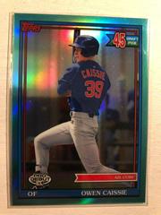 Owen Caissie [Chrome Aqua Refractor] #PDC-181 Baseball Cards 2021 Topps Pro Debut Prices
