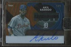 Akil Baddoo [Orange] #GNA-BAD Baseball Cards 2022 Topps Clearly Authentic Generation Now Autographs Prices