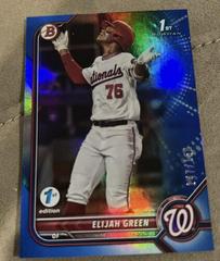 Elijah Green [Blue] #BD-23 Baseball Cards 2022 Bowman Draft 1st Edition Prices