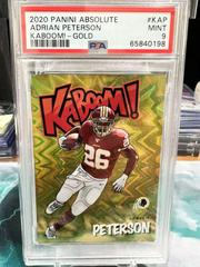 Adrian Peterson [Gold] #K-AP Football Cards 2020 Panini Absolute Kaboom Prices