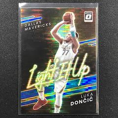 Luka Doncic [Blue Pulsar] Basketball Cards 2021 Panini Donruss Optic Light It Up Prices