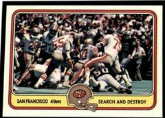 San Francisco 49ers [Search and Destroy] Football Cards 1981 Fleer Team Action Prices