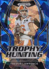 Trevor Lawrence [Blue Ice] #TH-5 Football Cards 2023 Panini Prizm Draft Picks Trophy Hunting Prices