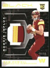 Sam Howell [Gold] Football Cards 2022 Panini Black Rookie Influx Memorabilia Prices