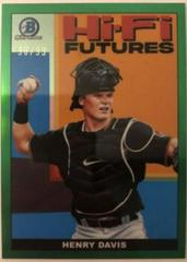 Henry Davis [Green Refractor] #HIFI-17 Baseball Cards 2022 Bowman Hi Fi Futures Prices