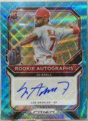 Jo Adell [Teal Wave Prizm] #RA-JOA Baseball Cards 2021 Panini Prizm Rookie Autographs Prices