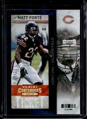 Matt Forte [Cracked Ice Ticket] #7 Football Cards 2013 Panini Contenders Prices