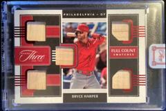 Bryce Harper [Red] Baseball Cards 2022 Panini Three and Two Full Count Swatches Prices