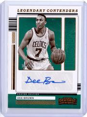 Dee Brown [Bronze] #LC-DBR Basketball Cards 2021 Panini Contenders Legendary Autographs Prices