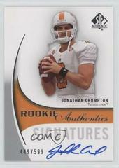 Jonathan Crompton [Autograph] #155 Football Cards 2010 SP Authentic Prices