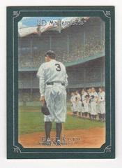 Babe Ruth [Green Linen] #2 Baseball Cards 2007 Upper Deck Masterpieces Prices