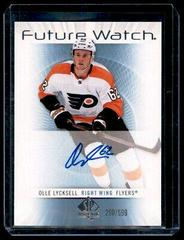 Olle Lycksell Hockey Cards 2022 SP Authentic 2012-13 Retro Future Watch Autographs Prices