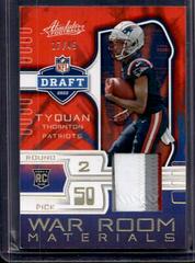 Tyquan Thornton [Gold] #22 Football Cards 2022 Panini Absolute War Room Materials Prices