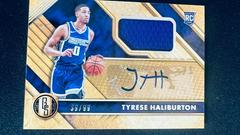 Tyrese Haliburton #GS-TYH Basketball Cards 2020 Panini Chronicles Gold Standard Rookie Jersey Autographs Prices