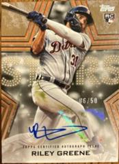 Riley Greene [Gold] #BSA-RG Baseball Cards 2023 Topps Series 2 Stars Autographs Prices