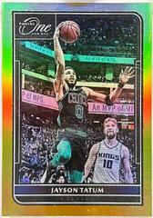 Jayson Tatum [Gold] Basketball Cards 2021 Panini One and One Prices