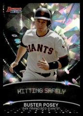 Buster Posey [Atomic Refractor] Baseball Cards 2016 Bowman's Best Stat Lines Prices