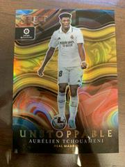 Aurelien Tchouameni [Gold] #16 Soccer Cards 2022 Panini Select La Liga Unstoppable Prices