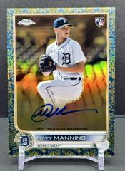 Matt Manning [Blue] Baseball Cards 2022 Topps Gilded Collection Chrome Gold Etch Autographs Prices
