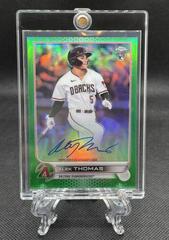 Alek Thomas [Green] #RA-AT Baseball Cards 2022 Topps Chrome Rookie Autographs Prices