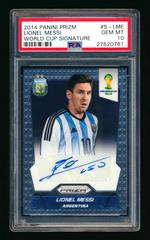 Lionel Messi Soccer Cards 2014 Panini Prizm World Cup Signatures Prices