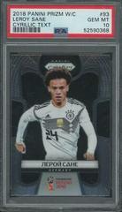 Leroy Sane [Cyrillic Text] Soccer Cards 2018 Panini Prizm World Cup Prices