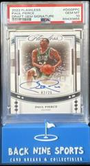 Paul Pierce #14 Basketball Cards 2022 Panini Flawless Draft Gem Signature Prices