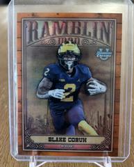 Blake Corum [Orange] #RM-8 Football Cards 2023 Bowman Chrome University Ramblin' Man Prices