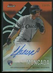 Yoan Moncada [Orange Refractor] Baseball Cards 2017 Topps Finest Firsts Autographs Prices