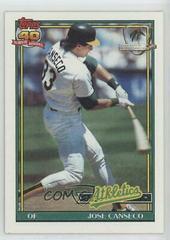 Jose Canseco #700 Baseball Cards 1991 Topps Desert Shield Prices