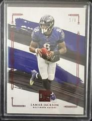 Lamar Jackson [Ruby] #7 Football Cards 2021 Panini Impeccable Prices