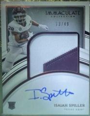 Isaiah Spiller [Ruby] #PP11 Football Cards 2022 Panini Immaculate Collegiate Premium Rookie Patch Autographs Prices