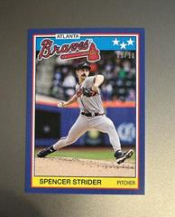 Spencer Strider [Blue] Baseball Cards 2023 Topps Throwback Thursday Prices