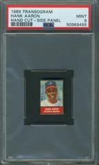 Hank Aaron [Hand Cut Side Panel] Baseball Cards 1969 Transogram Prices