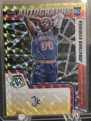 Jonathan Kuminga [Choice Red Yellow] #RAM-JKM Basketball Cards 2021 Panini Mosaic Rookie Autographs Prices