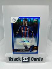 Ansu Fati [Blue] Soccer Cards 2022 Topps Chrome UEFA Club Competitions Autographs Prices