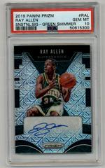 Ray Allen [Green Shimmer] #RAL Basketball Cards 2019 Panini Prizm Signatures Prices
