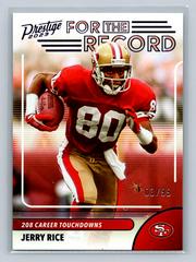 Jerry Rice [Purple] #17 Football Cards 2023 Panini Prestige For the Record Prices