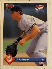 J. T. Snow #110 Baseball Cards 1993 Donruss Prices