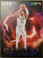 Donovan Mitchell [Red] #5 Basketball Cards 2023 Panini Origins Cosmic Storm Prices