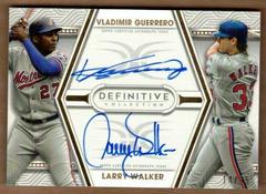 Larry Walker, Vladimir Guerrero Baseball Cards 2022 Topps Definitive Dual Autograph Collection Prices