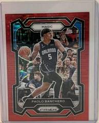 Paolo Banchero [Red Seismic] #100 Basketball Cards 2023 Panini Prizm Prices