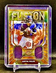 Justin Fields [Orange] #FS-12 Football Cards 2022 Panini Elements Fusion Swatches Prices